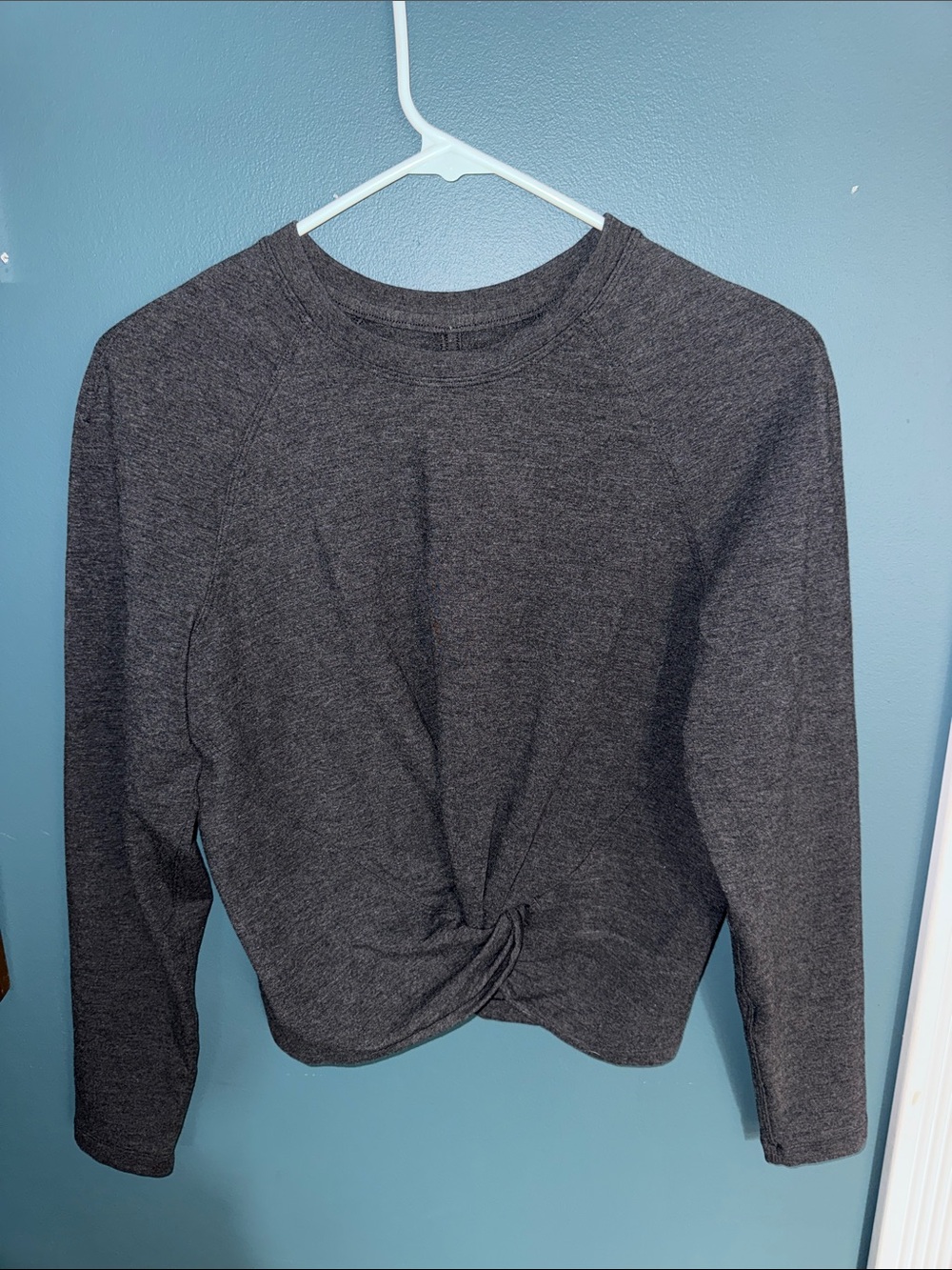 lululemon athletica Charcoal Twist-Knot Sweatshirt